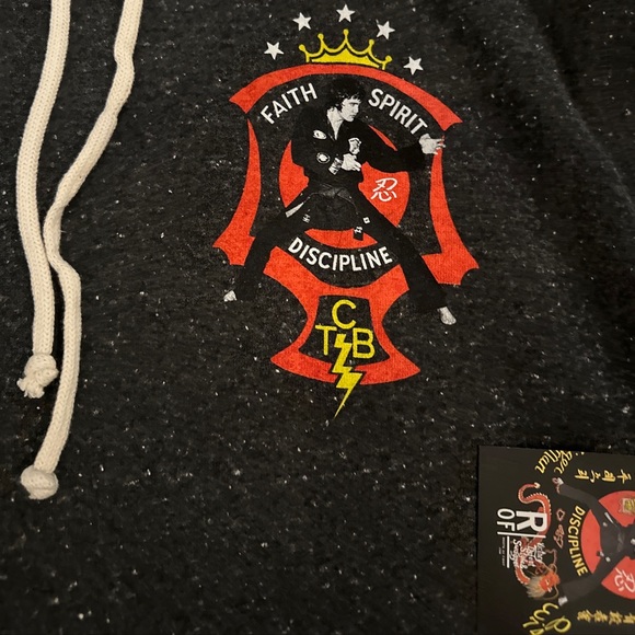 Roots of fight black tcb hoodie sweatshirt Elvis sz small nwr - Picture 3 of 5